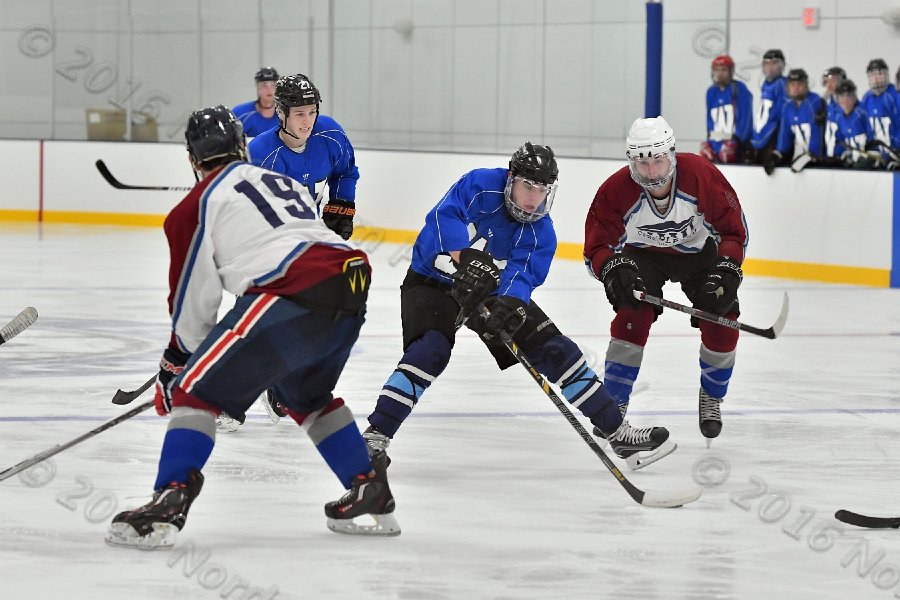 Wheaton College Men\'s Ice Hockey vs Middlesex Community College. - Photo By: KEITH NORDSTROM